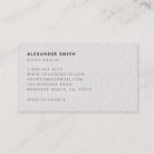 Carte De Visite Graphique de trader Faux Embossés Moderne Professi (Dos)