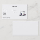 Carte De Visite graphique de voiturette de golf (Devant / Derrière)