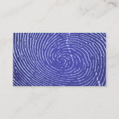 Carte De Visite Graphique d'empreinte digitale (Dos)