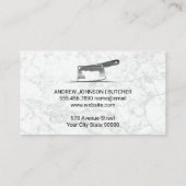 Carte De Visite Graphique des coupures de bétail | Arrière - plan  (Dos)