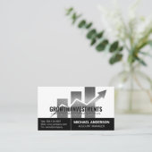 Carte De Visite Graphique d'investissement | Financier (Debout devant)