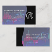 Carte De Visite Graphique du logo Finance / Stock Market (Devant / Derrière)