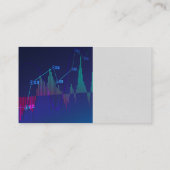 Carte De Visite Graphique du marché stock (Dos)