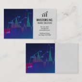 Carte De Visite Graphique du marché stock (Devant / Derrière)