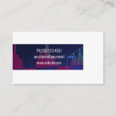 Carte De Visite Graphique du marché stock (Dos)