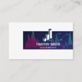 Carte De Visite Graphique du marché stock (Devant)