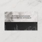 Carte De Visite Graphique en chandelier vert | Finances (Dos)