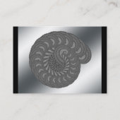 Carte De Visite Graphique en spirale monochrome (Dos)