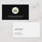 Carte De Visite Graphique financier (Devant / Derrière)
