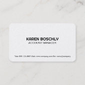 Carte De Visite Graphique financier | Actions et titres (Dos)