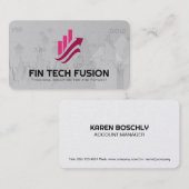 Carte De Visite Graphique financier | Actions et titres (Devant / Derrière)