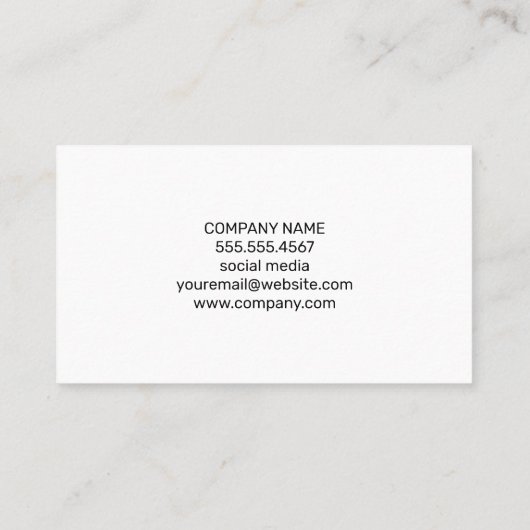 Carte De Visite Graphique financier | Comptable (Dos)