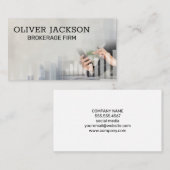 Carte De Visite Graphique financier | Comptable (Devant / Derrière)