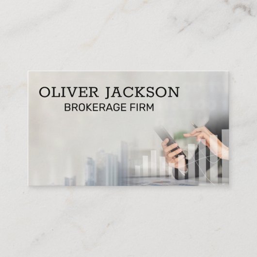 Carte De Visite Graphique financier | Comptable (Devant)