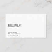 Carte De Visite Graphique financier | Conseil (Dos)