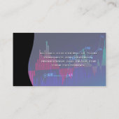 Carte De Visite Graphique financier du marché stock | Analyste de (Dos)