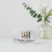 Carte De Visite Graphique financier | Expert-comptable | Courtage (Debout devant)