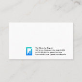 Carte De Visite Graphique financier | Graphique à chandeliers (Dos)