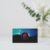 Carte De Visite Graphique financier | IA | Actions de l'entreprise (Debout devant)