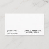 Carte De Visite Graphique financier | Sac d'argent | Comptable (Dos)