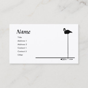Carte De Visite Graphique Flamant rose