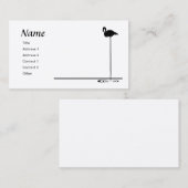 Carte De Visite Graphique Flamant rose (Devant / Derrière)