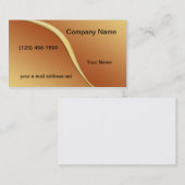 Carte De Visite Graphique orange moderne (Devant / Derrière)