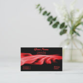 Carte de visite graphique rouge simple (Debout devant)