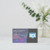 Carte De Visite Graphique stock | Analyste de données (Debout devant)