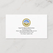 Carte De Visite Graphique Stock de change de l'indice financier Ma (Dos)