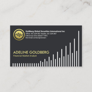 Carte De Visite Graphique Stock de tendances à la hausse - Consei
