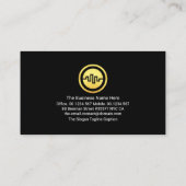 Carte De Visite Graphique Stock du marché des actions Financial (Dos)