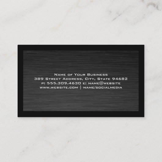 Carte De Visite Graphique stock | Finance (Dos)