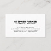 Carte De Visite Graphique stock | Graphique | Finances (Dos)