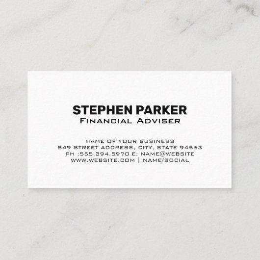 Carte De Visite Graphique stock | Graphique | Finances (Dos)