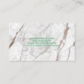 Carte De Visite Graphique stock | MARBRE BLANC (Dos)