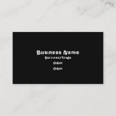 Carte de visite graphique sucrée (Dos)