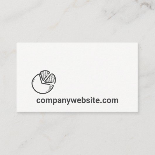 Carte De Visite Graphiques à secteurs dessinés (Devant)