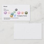 Carte De Visite Graphiques aléatoires : Perles (Devant / Derrière)