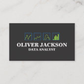Carte De Visite Graphiques de données | Finances | Analyste (Devant)