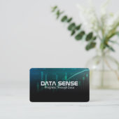 Carte De Visite Graphiques de données | Logo d'analyse (Debout devant)