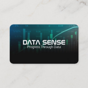 Carte De Visite Graphiques de données Logo d'analyse