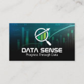 Carte De Visite Graphiques de données | Logo d'analyse (Devant)