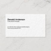 Carte De Visite Graphiques de données | Logo d'analyse | Fintech | (Dos)