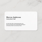 Carte De Visite Graphiques de logo de pizzeria | Restaurant (Dos)