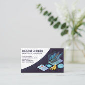 Carte De Visite Graphiques et graphiques financiers | Portfolio (Debout devant)