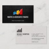 Carte De Visite Graphiques financiers | Calculatrice stock (Devant / Derrière)