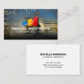 Carte De Visite Graphiques financiers | Devise (Devant / Derrière)