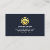 Carte De Visite Graphiques financiers du marché de l'or Stock (Dos)