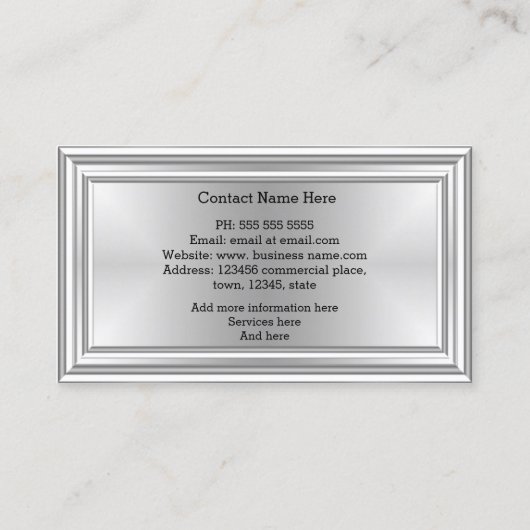 Carte De Visite Graphisme Art Designer Argent Monogramme Déco (Dos)